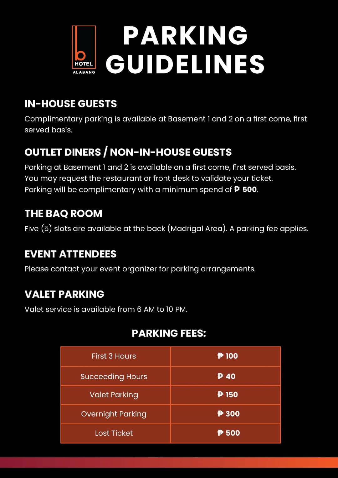 Parking Guidelines